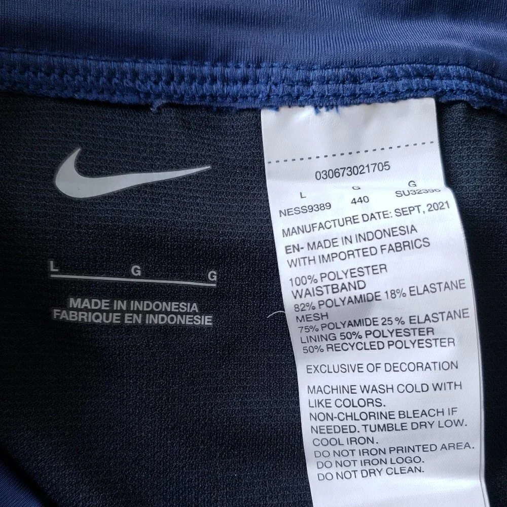 NWT - Nike Swim Blue Women's Standard Solid Element Swim Boardshort - Size L